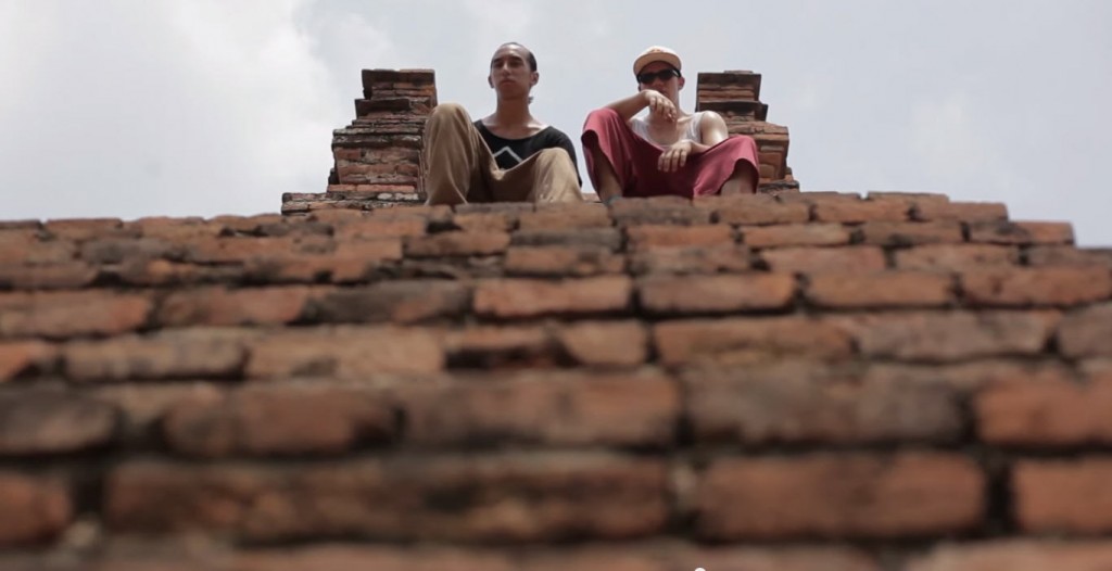 TEAM FARANG: Thailand's freerunning duo, Anan Anwar and Jason Paul, at Ayutthaya’s historical temple site.