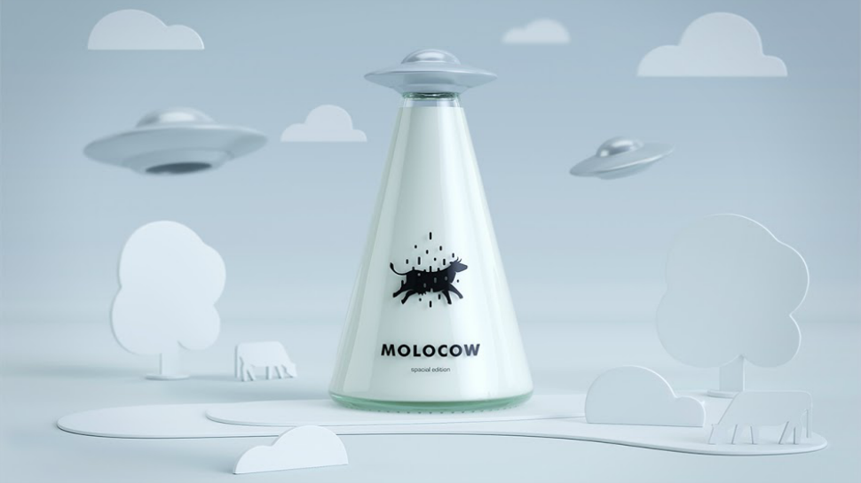 The Molocow Milk bottle designed by Imedia Creative Bureau