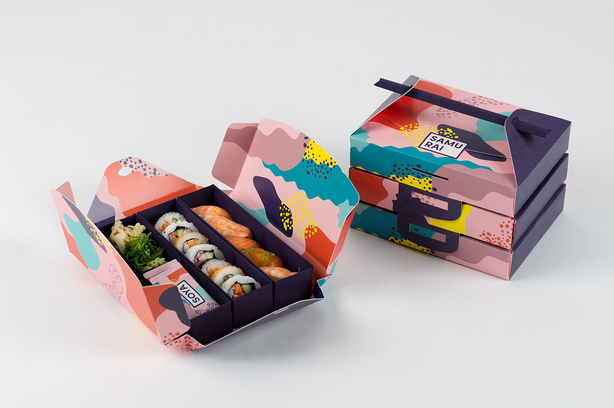 The exquisitely designed takeaway boxes, both beautiful and functional